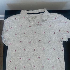 Medium Fission Grey Mens Polo